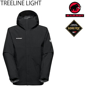 マムート メンズ ジャケット ゴアテックス  GORE-TEX TREELINE LIGHT HS HOODED Jacket AF 1010-32280 BLACK 0001 mammut ツリーラインライト ジャケット【C1】