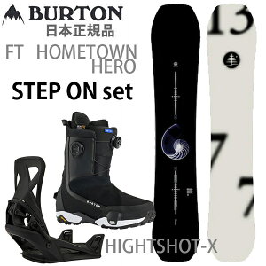 �X�e�b�v�I�� �Z�b�g �X�m�[�{�[�h �� �o�[�g�� FT HOMETOWN HERO Burton �t�@�~���[�c���[ �z�[���^�E���q�[���[ +STEPON HIGHSHOT-X WIDE �i25-26 2026)�@�f�B���N�V���i�� �L�����o�[�yL2�z�y����s�z