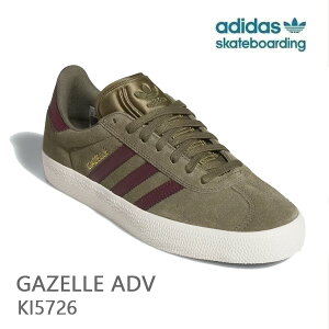 �A�f�B�_�X �X�P�[�g�V���[�Y �I���W�i���X �K�[�� GAZELLE ADV / Olive Strata / Maroon (KI3205) adidas �X�P�[�g�{�[�f�B���O�yC1�z�ys1�z