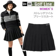 ニューエラ ゴルフウェア Women's プリーツスカート ウエストロゴ ブラック ( 15129397 ) レディース NEW…