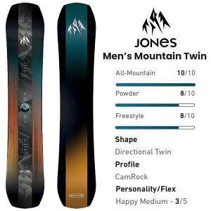 jones �X�m�[�{�[�h Mountain Twin �}�E���e���c�C�� (26-27 2027) �W���[���Y �X�m�[�{�[�h �yL2�z�y����s�z�ys8�z