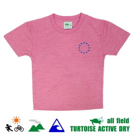 【楽Sセール中★3000円以上で300円OFFクーポン】TURTOISE タータス　キッズ 半袖 Tシャツ/ CIRCLE DK - HEATHER PINK / 17SS【s7】