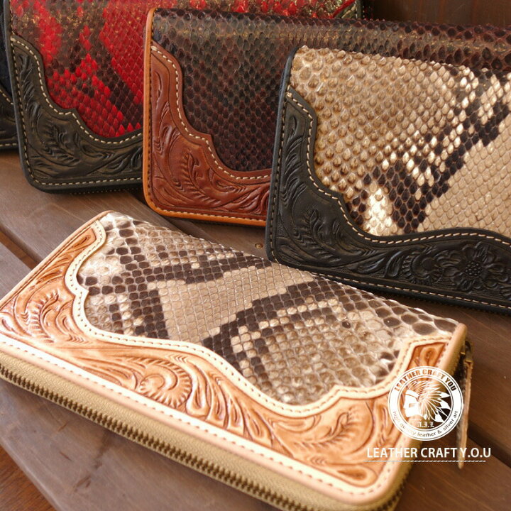 楽天市場】レザーウォレット 長財布 ラウンドファスナー 本革 ラウンド  