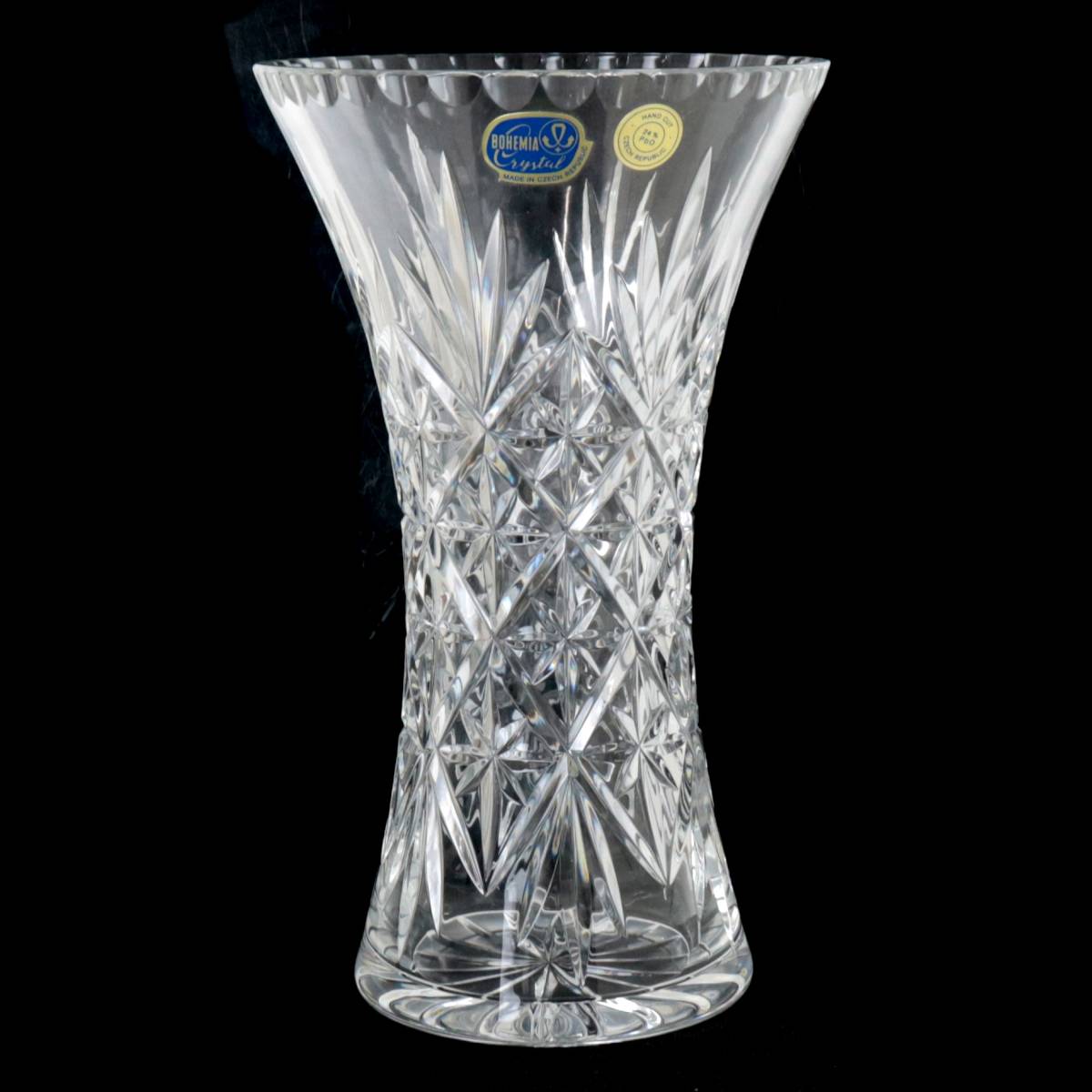 楽天市場】【中古】 ボヘミアングラス フラワーベース 花瓶 チェコ