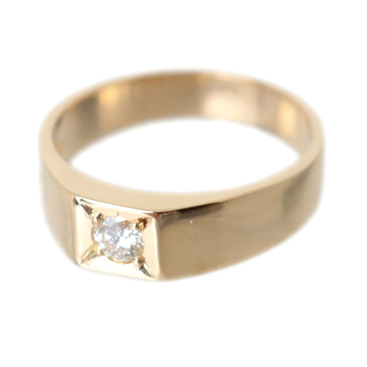 楽天市場】【中古】 ダイヤリング 指輪 K18 18金 ダイヤモンド 0.15ct 