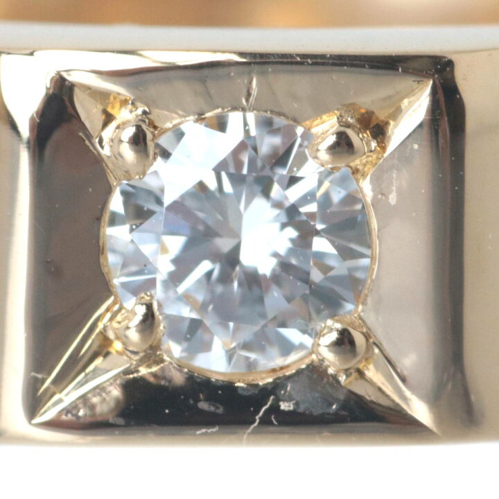 楽天市場】【中古】 ダイヤリング 指輪 K18 18金 ダイヤモンド 0.15ct 