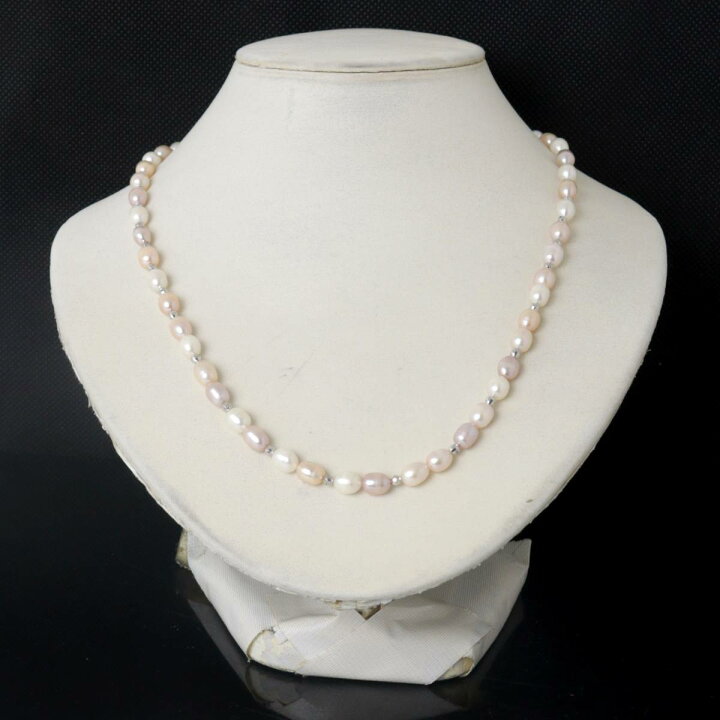 楽天市場】【中古】 パールネックレス ステーションネックレス 真珠 