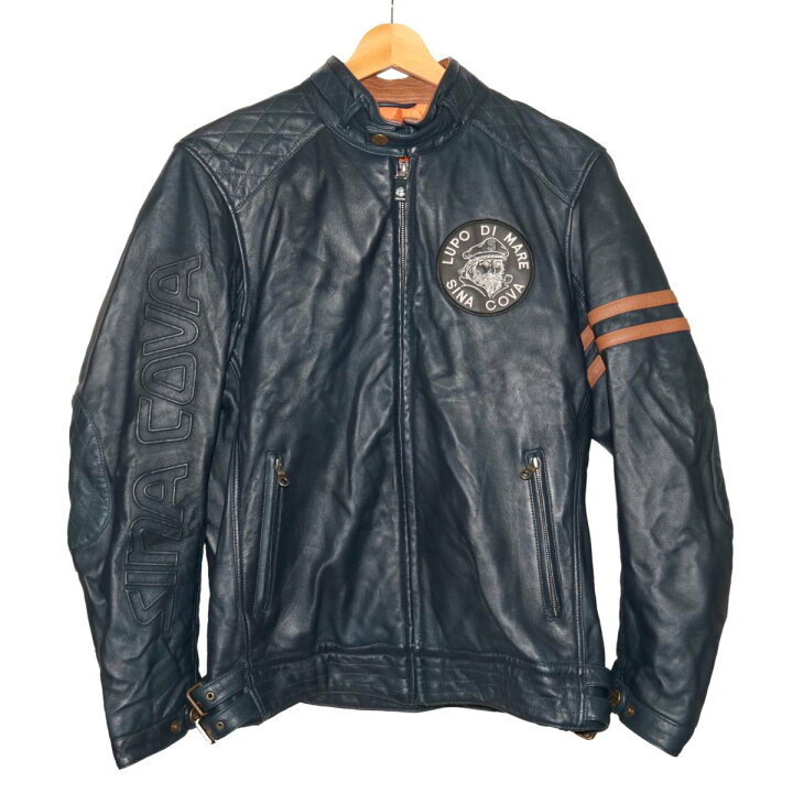 楽天市場】【中古】 SINA COVA シナコバ ライダースジャケット レザー 