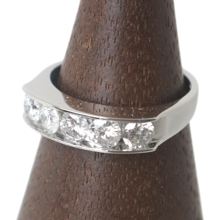 楽天市場】【中古】 ダイヤモンド 5粒 1.00ct 一文字 リング 指輪 