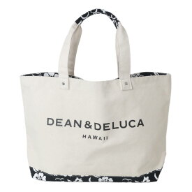 【中古】 DEAN&DELUCA ディーン&デルーカ HIBISCUS DELUXE TOTE トートバッグ ラージ ハワイ限定 NT 未使用品 Nランク
