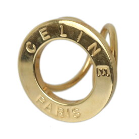 【中古】 CELINE セリーヌ スカーフリング ゴールド 縦34×横34×奥行29(mm) NT Bランク