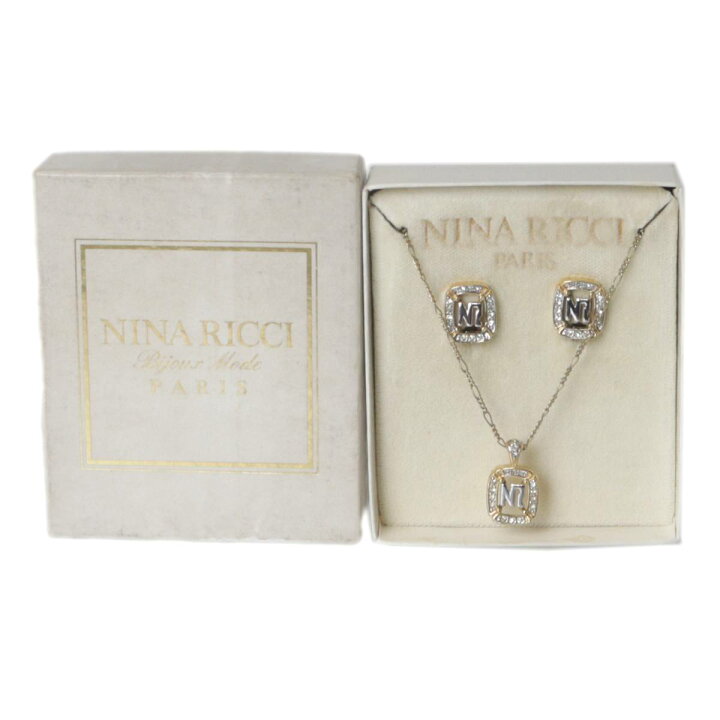 楽天市場】【中古】 NINA RICCI ニナリッチ ロゴ ラインストーン 