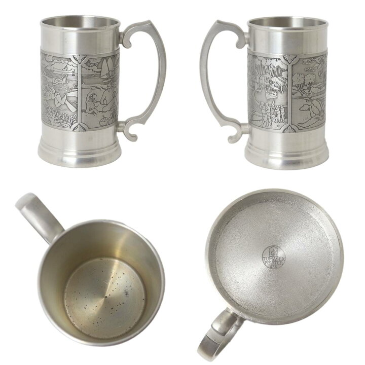 楽天市場】【中古】 TUMASEK PEWTER ツマセクピューター コップ グラス 