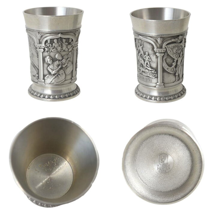 楽天市場】【中古】 TUMASEK PEWTER ツマセクピューター コップ グラス 