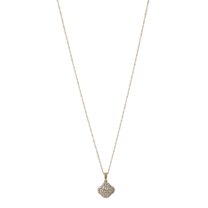 楽天市場】【中古】0.48ct フラワーモチーフ ダイヤ ペンダント 