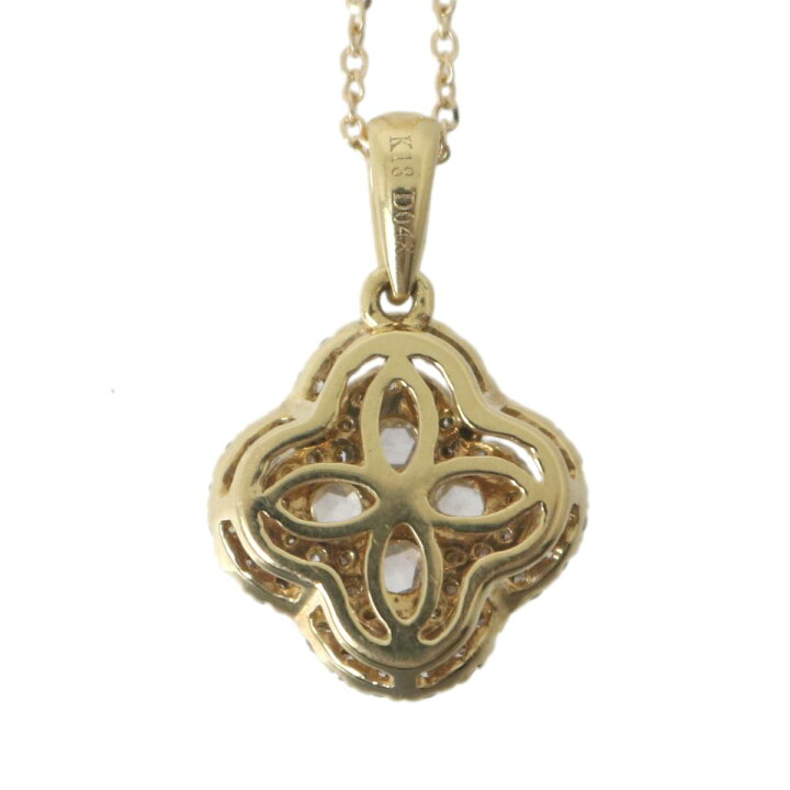 楽天市場】【中古】0.48ct フラワーモチーフ ダイヤ ペンダント 
