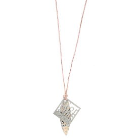 【中古】 Dior/ディオール ディオール サーフボードロゴ ネックレス シルバー×ピンク 保存袋 ES Bランク