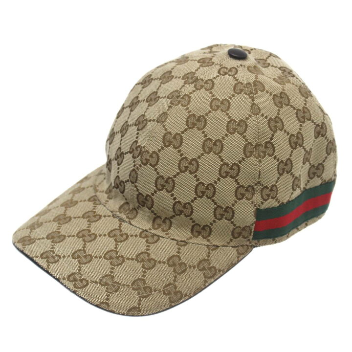 楽天市場】【中古】 GUCCI/グッチ GGキャンバス ベースボールキャップ 