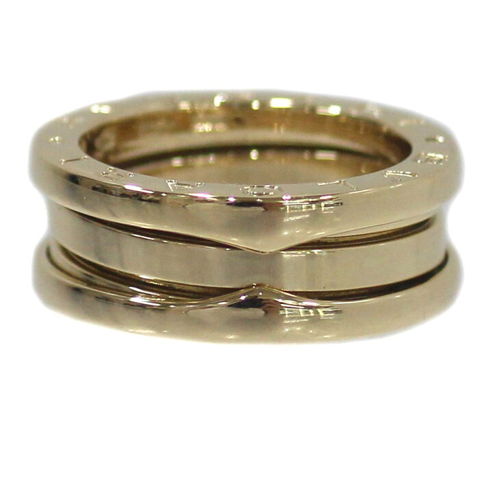 ブルガリ BVLGARI B-zero1 2バンド リング 指輪 #49 9号 750 WG K18 18 