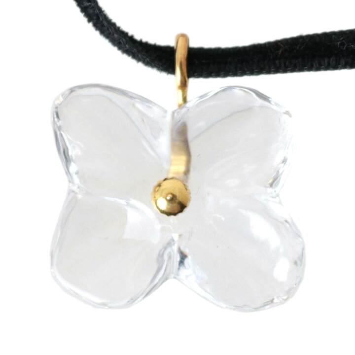 楽天市場】【中古】 Baccarat/バカラ ペンダント フラワーモチーフ  