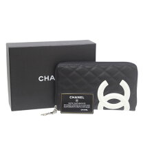 楽天市場】chanel シャネル カンボンライン ラウンドファスナー 長財布  