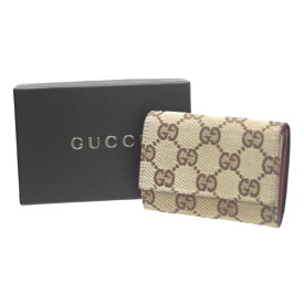 【中古】 GUCCI/グッチ コインケース GGキャンバス 保存箱 IS Bランク