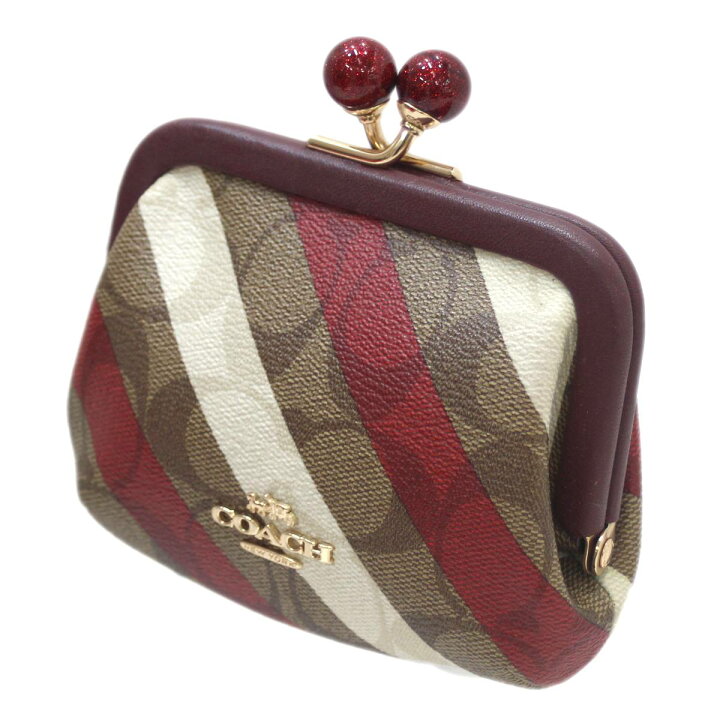 楽天市場】【中古】 COACH/コーチ がま口財布 マルチカラー C1709 小銭  