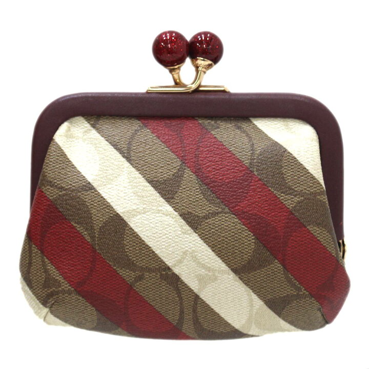 楽天市場】【中古】 COACH/コーチ がま口財布 マルチカラー C1709 小銭  