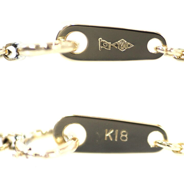 楽天市場】【中古】 K18YG カット小豆チェーンネックレス 造幣局ホール 