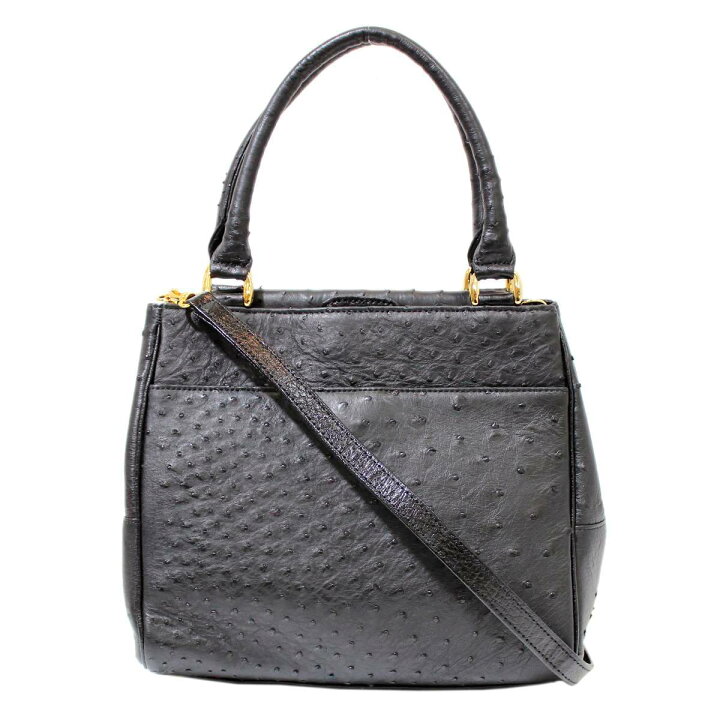楽天市場】【中古】 オーストリッチ風 ハンドバッグ ショルダーバッグ 