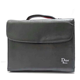 【中古】 Dior Beauty/ディオールビューティーコスメバッグ 化粧バッグ ミラー メッシュバッグ付き ブラック FS Bランク
