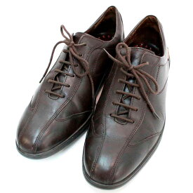 【中古】 MEPHISTO / メフィスト メンズシューズ ビジネスシューズ 革靴 レザー×ラバー ダークブラウン EUR6サイズ US6.5サイズ 約24.5cm NT Bランク