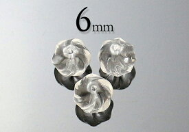 【粒売】水晶ツイストカット6mm-ブラジル産【メール便発送可・ばら売り・卸価格】