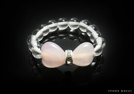 天然石リボンリング(ローズクォーツ/アメジスト)【メール便発送可・ばら売り・卸価格】