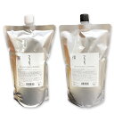【2点セット / 大容量】髪にドラマを。つるりんちょ シャンプー 1000ml ＆ トリートメント 1000g 詰め替え用 ｜ 縮毛…