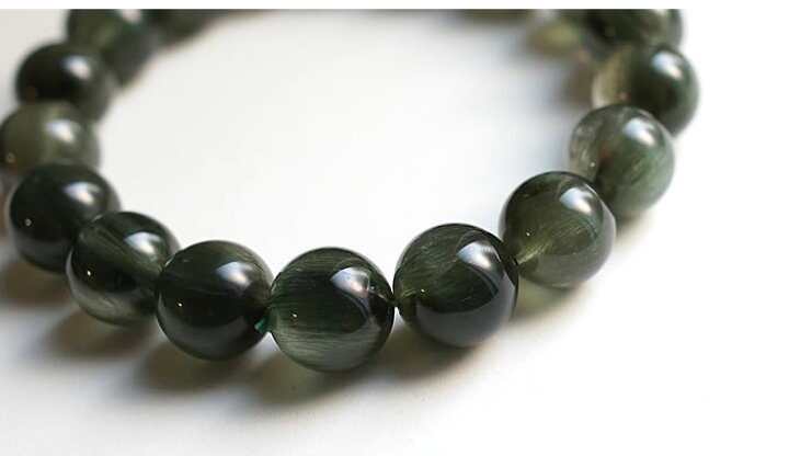 楽天市場】【一点もの・最高級】グリーンルチルクォーツ・キャッツアイ  