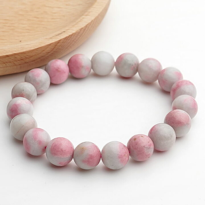 楽天市場】【限定5本】ロードナイトシリカ 10mm ブレスレット 天然石  