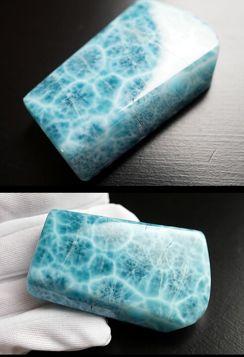 楽天市場】【厳選品・極上一点物】最上級ラリマー 磨き原石 天然石  