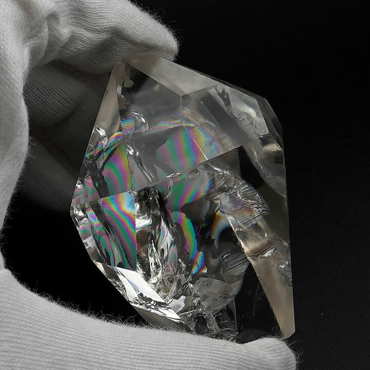 楽天市場】【一点物】【高品質】【高透明度】レインボー水晶 アイリス 