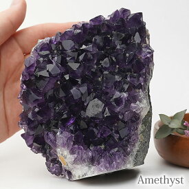 【一点物】【高品質】アメジスト ウルグアイ産 原石 クラスター 天然石 パワーストーン Amethyst Cluster