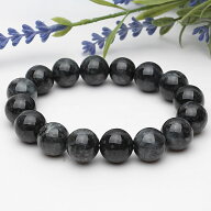 【高品質】天然黒翡翠AAA13mm ミャンマー産 ブレスレット 天然石 パワーストーン 天然黒翡翠 ブラックジ…