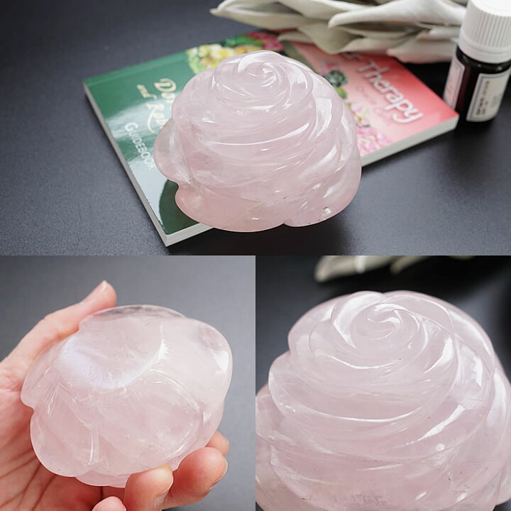 楽天市場】【一点もの】ローズクォーツ バラ(薔薇) インテリア 置物 
