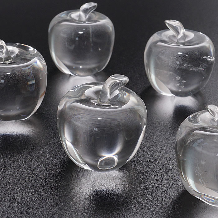 楽天市場】水晶 りんご 1個 インテリア 置物 天然石 パワーストーン 