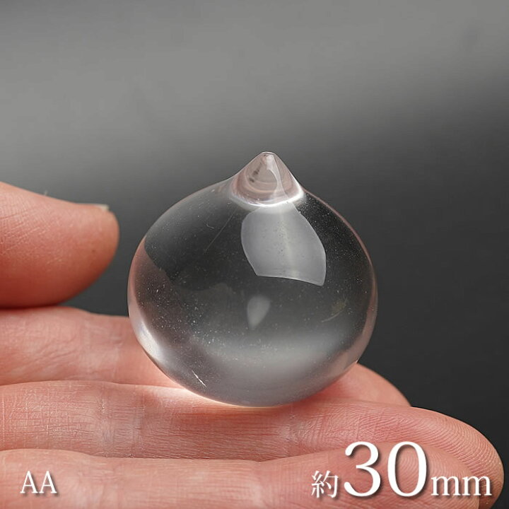 楽天市場】【AA】天然水晶 摩尼宝珠 マニ宝珠 約35～37g 約30mm 水晶AA 