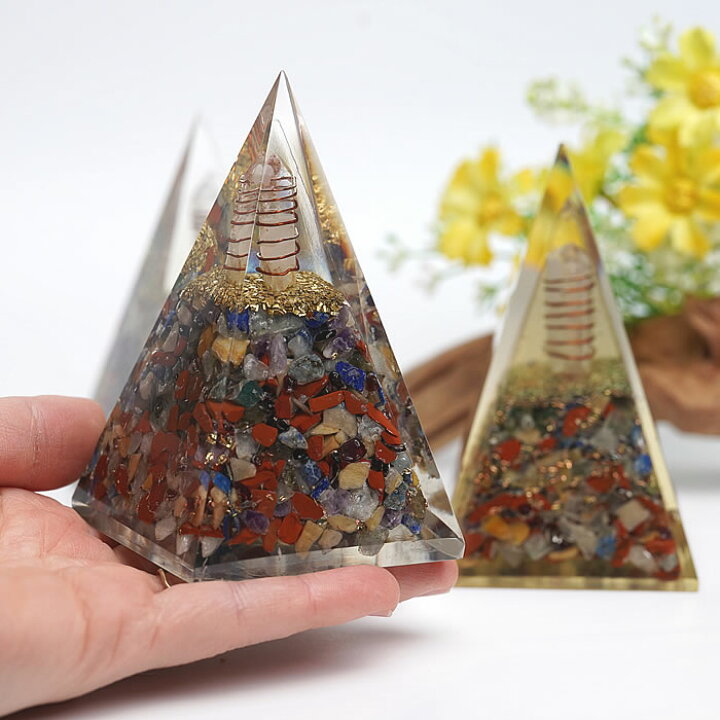 楽天市場】オルゴナイト ピラミッド ヒマラヤ水晶のポイント入り 