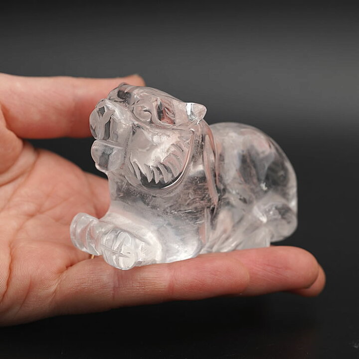 楽天市場】【数量限定】【希少】【風水アイテム】水晶 虎 約70mm 彫刻 