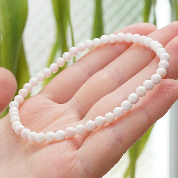 楽天市場】クィーンコンクシェルAAA4mm ブレスレット 天然石 