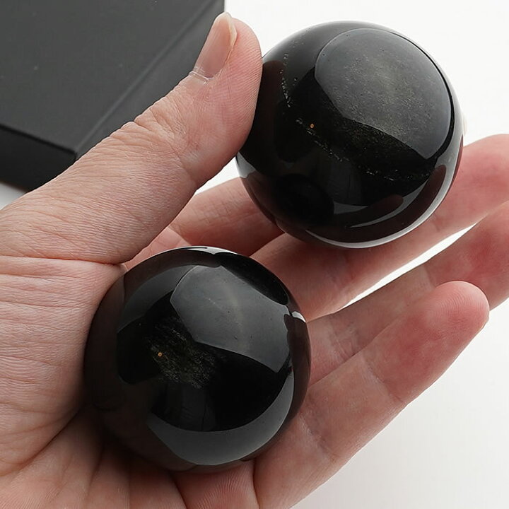 楽天市場】ゴールデンオブシディアン 40mm 丸玉 スフィア 天然石 
