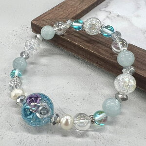 【天然石ブレスレット/単品売り】レジン/薔薇/バラ/アクアマリン/カラージェイド/かわいい/レディース/ブレスレット/エレガンス/上品/誕生日/ギフト/サプライズ/健康/母の日/クリスマス/敬