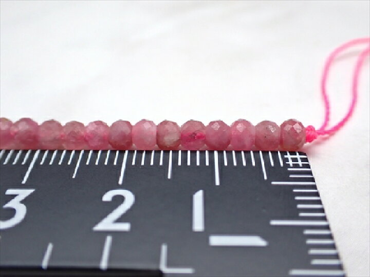 楽天市場】【連売り商品】ピンク トルマリン ボタンカット Φ3×4mm 約 